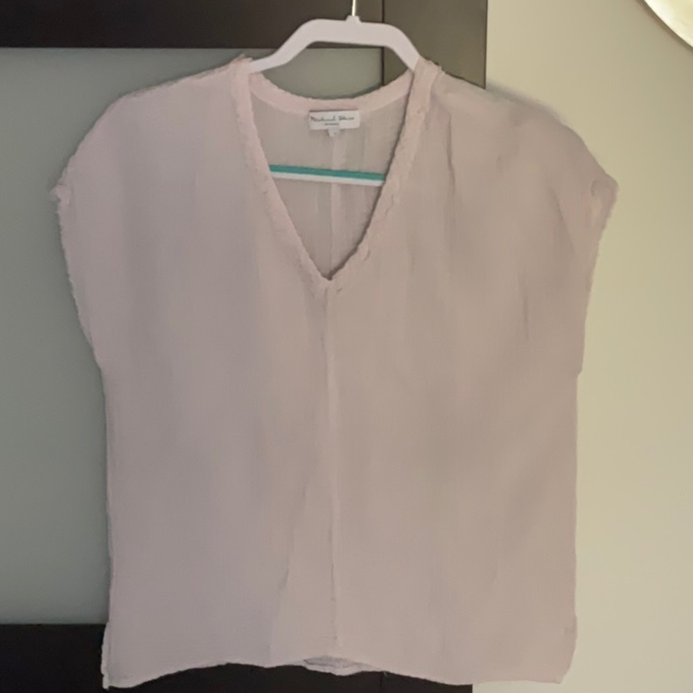 Michael Stars Draya Gauze V Neck Top
